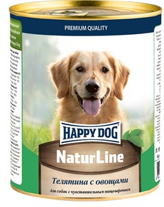 Консервы Natur Line с телятиной и овощами для собак 970 г Телятина с овощами Happy dog