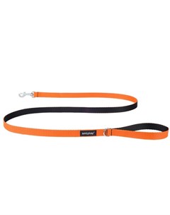Поводок Twist оранжевый для собак M 150 см x 1 5 см Оранжевый Amiplay