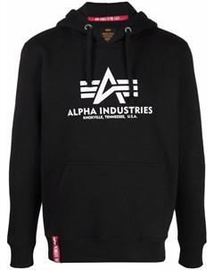Худи с кулиской и логотипом Alpha industries