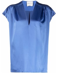 Шелковая блузка с V образным вырезом Forte forte