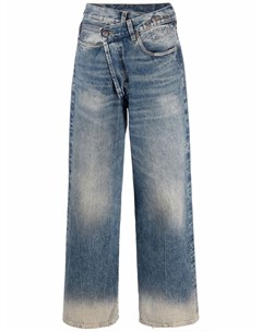 Широкие джинсы с запахом R13