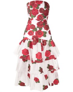 Платье Roses с оборками Bambah