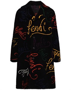 Пальто с логотипом из коллаборации с Noel Fielding Fendi