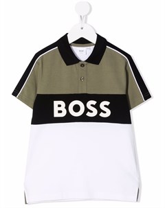 Рубашка поло в стиле колор блок с логотипом Boss kidswear