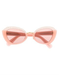Солнцезащитные очки с кристаллами Miu miu eyewear