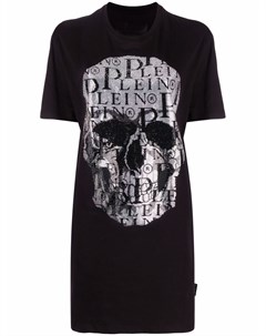 Платье футболка мини с принтом Skull Philipp plein