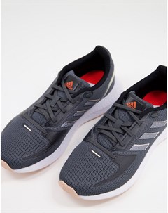 Кроссовки темно серого и бежевого цвета adidas Running Falcon 2 0 Adidas performance