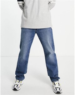 Темные джинсы прямого кроя в винтажном стиле Asos design