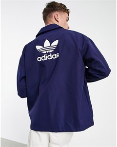 Темно синяя куртка adicolor Adidas originals