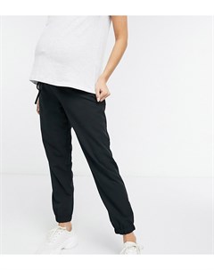 Черные джоггеры из плетеной ткани ASOS DESIGN Maternity Asos maternity
