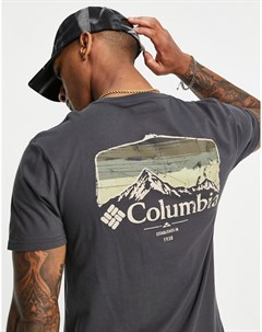 Зеленая футболка с принтом рисунка на спине Pikewood Graphic Columbia