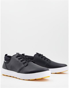 Черные кожаные кроссовки на шнуровке Proxy Cat footwear