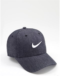 Черная кепка из денима с логотипом галочкой H86 Nike