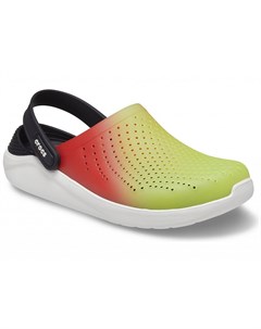Сабо LiteRide Color Dip Clog Lime Punch Scarlet Almost White Crocs