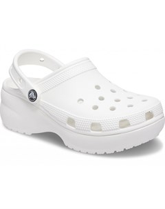 Сабо женские Women s Classic Platform Clog White Crocs