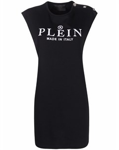 Платье футболка с вышитым логотипом Philipp plein