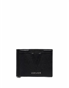 Кошелек с зажимом и металлическим логотипом Versace