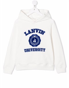 Худи с вышитым логотипом Lanvin enfant