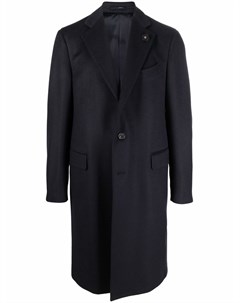 Кашемировое пальто с заостренными лацканами Lardini