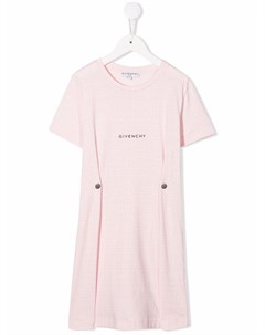 Платье с короткими рукавами и логотипом 4G Givenchy kids