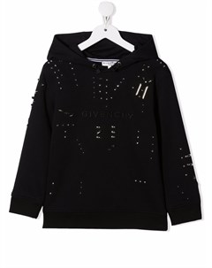 Худи с вышитым логотипом Givenchy kids