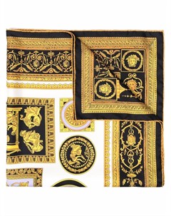 Шелковый платок с принтом Cornici Versace