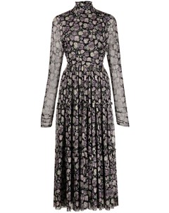 Ярусное платье миди Kourt с цветочным принтом Cinq a sept