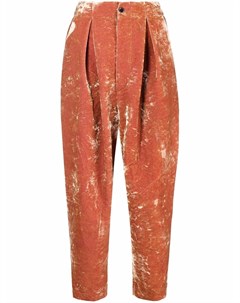Укороченные бархатные брюки Uma wang
