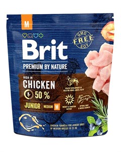 Сухой корм для собак Premium by Nature Junior M 1 кг Brit*