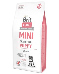 Сухой корм для щенков Care Mini Gf Puppy Lamb 7 кг Brit*