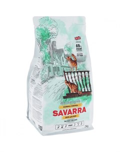 Корм сухой для кошек Adult Cat Hairball Утка рис 2 кг Savarra