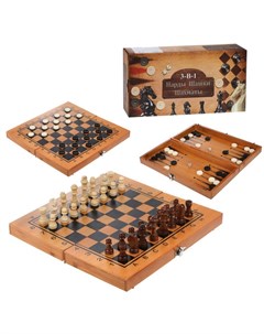 Игра настольная Шахматы шашки нарды поле 29х29 см арт 200005877 Наша игрушка