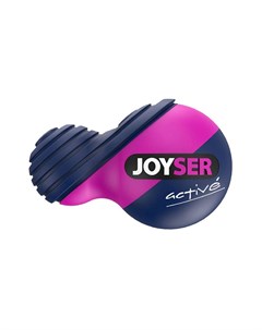 Игрушка для собак Active Резиновый мяч Duoball с пищалкой M синий розовый 12см Joyser