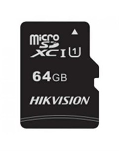 Флеш карта microSDHC 64GB HS TF C1 STD 64G Adapter HS TF C1 STD 64G Adapter с SD адаптером R W Speed Hikvision