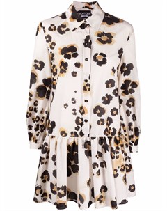 Платье рубашка с леопардовым принтом Boutique moschino