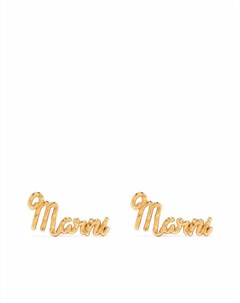 Серьги гвоздики с логотипом Marni