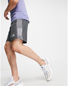 Серые шорты для бега с логотипом adidas Running Adidas performance