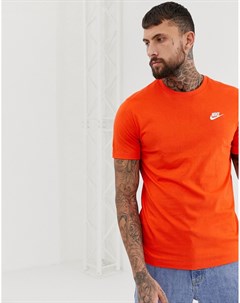 Оранжевая футболка с логотипом Futura Nike