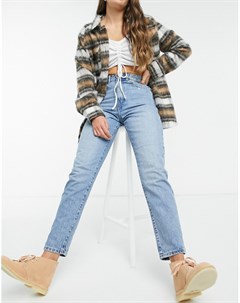 Светлые джинсы в винтажном стиле ретро с завышенной талией Nora Dr denim