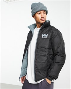 Двусторонняя куртка серого и черного цветов Urban Helly hansen