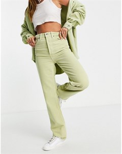 Нежно зеленые джинсы из вельвета от комплекта Kort Topshop