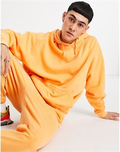 Oversized худи винтажного выбеленного оранжевого цвета из органического хлопка от комплекта Asos design