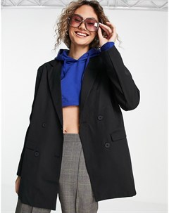 Черный oversized пиджак в винтажном стиле Heartbreak