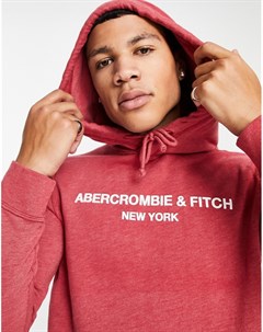 Худи бордового цвета Abercrombie & fitch