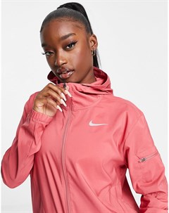 Легкая складывающаяся куртка розового цвета с капюшоном Impossibly Nike running