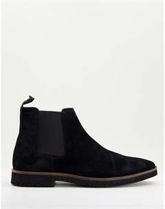 Черные замшевые ботинки челси Walk london