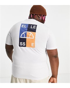 Белая футболка с принтом на спине PLUS Ellesse