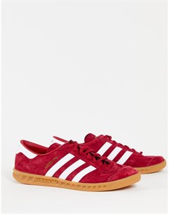 Красные кроссовки Hamburg Adidas originals