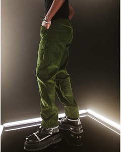Свободные брюки карго цвета хаки Asos design