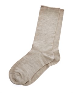 Бежевые носки из мягкой кашемировой пряжи Brunello cucinelli